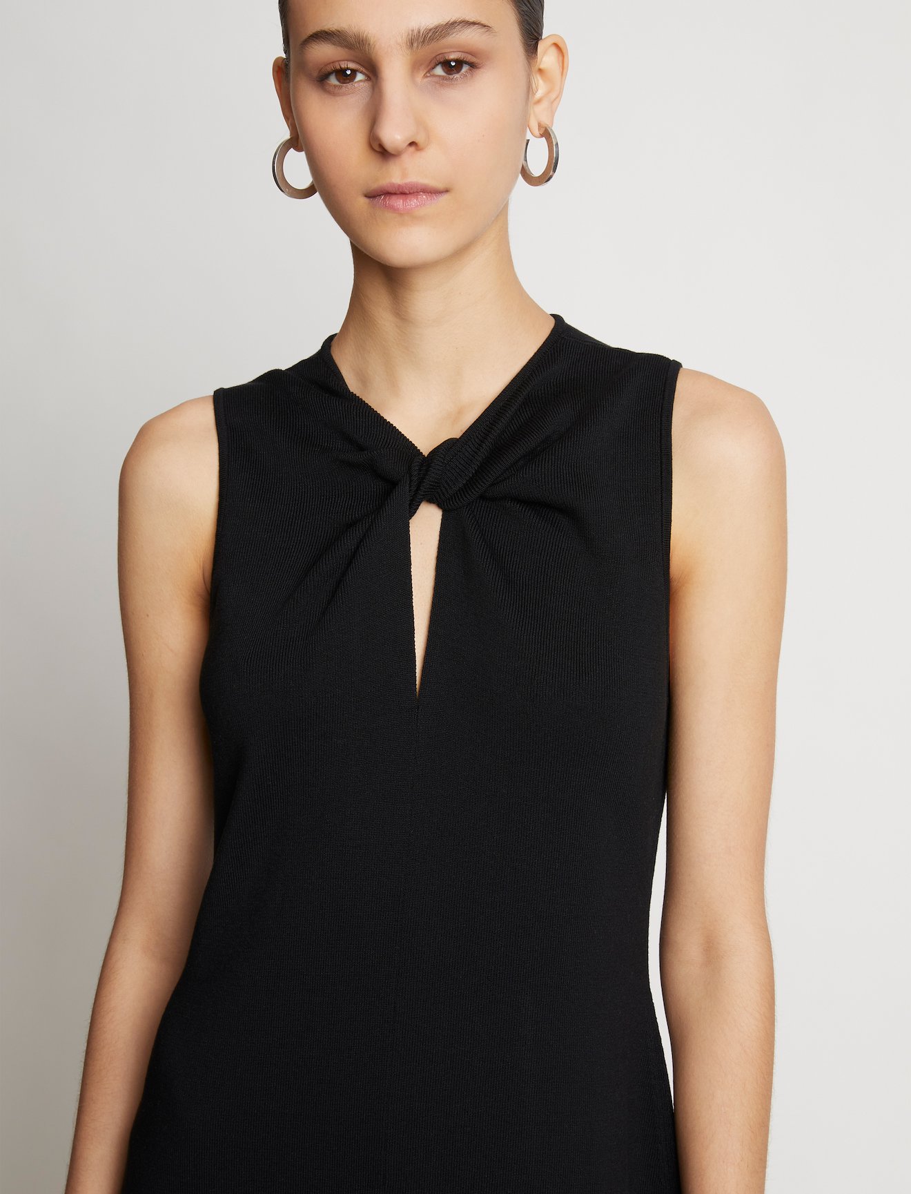 Twist Front Sleeveless Knit Dress #3
