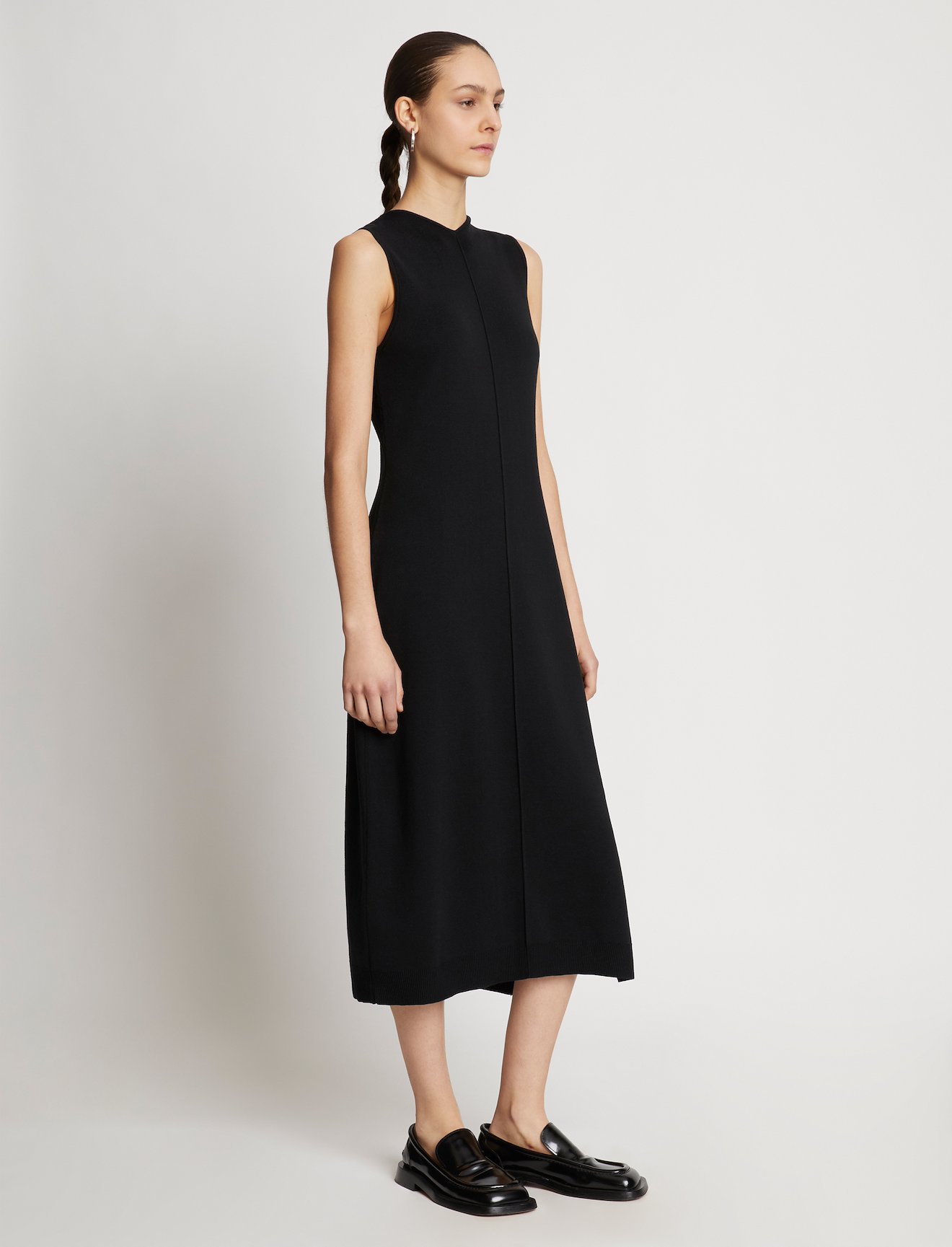 Twist Front Sleeveless Knit Dress #1