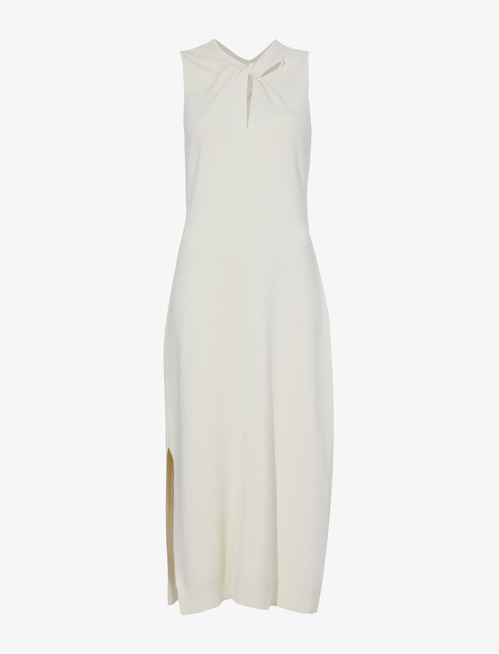 Twist Front Sleeveless Knit Dress