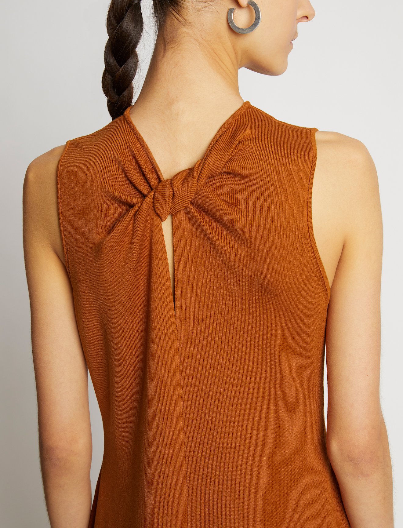 Twist Front Sleeveless Knit Dress #3
