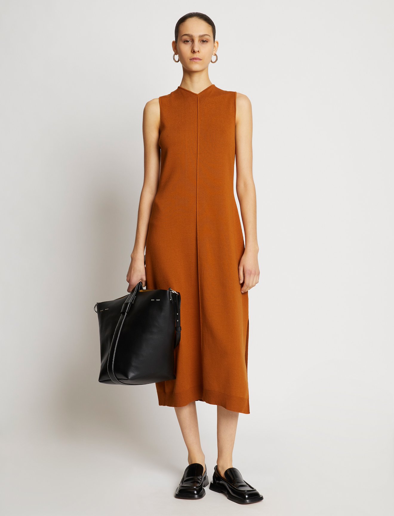 Twist Front Sleeveless Knit Dress #5