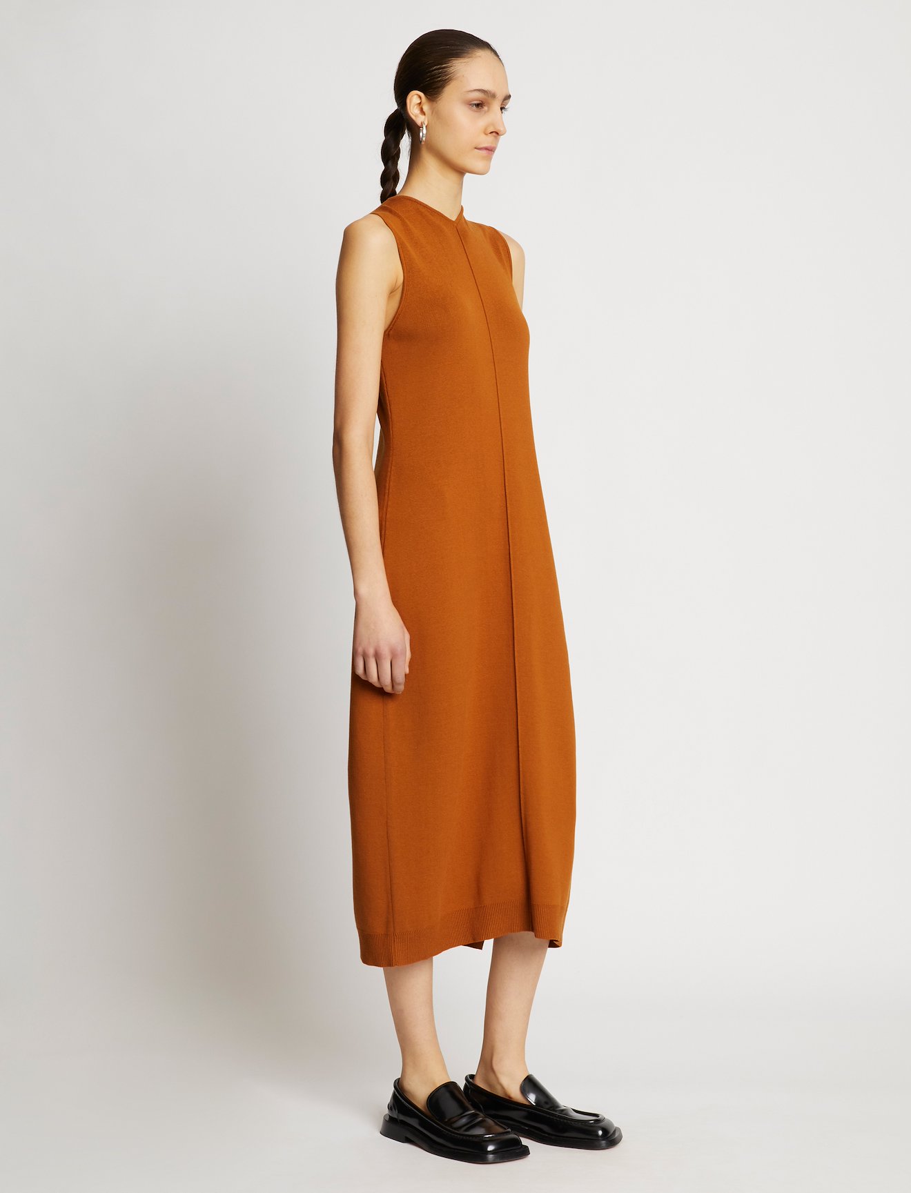 Twist Front Sleeveless Knit Dress #1
