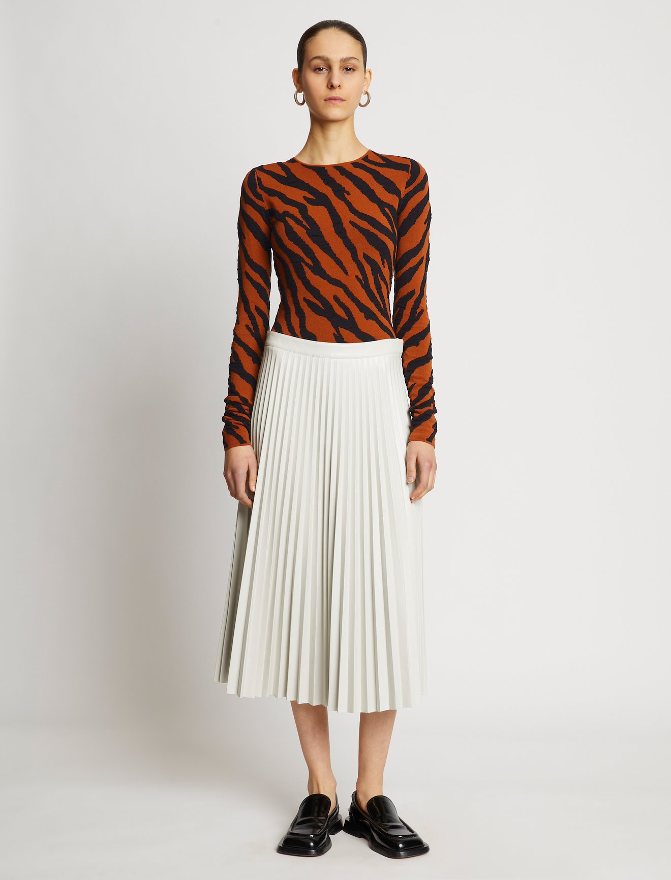 Zebra Stripe Knit Top #1