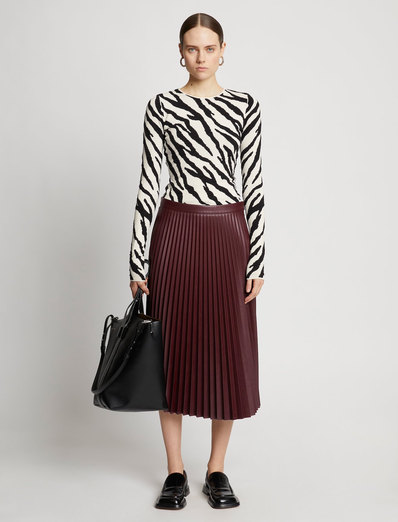 Zebra Stripe Knit Top #1