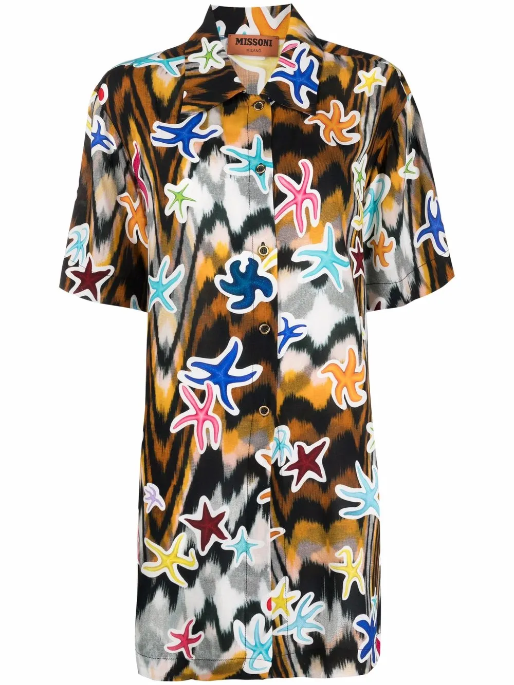 

Missoni vestido con estampado gráfico - Marrón