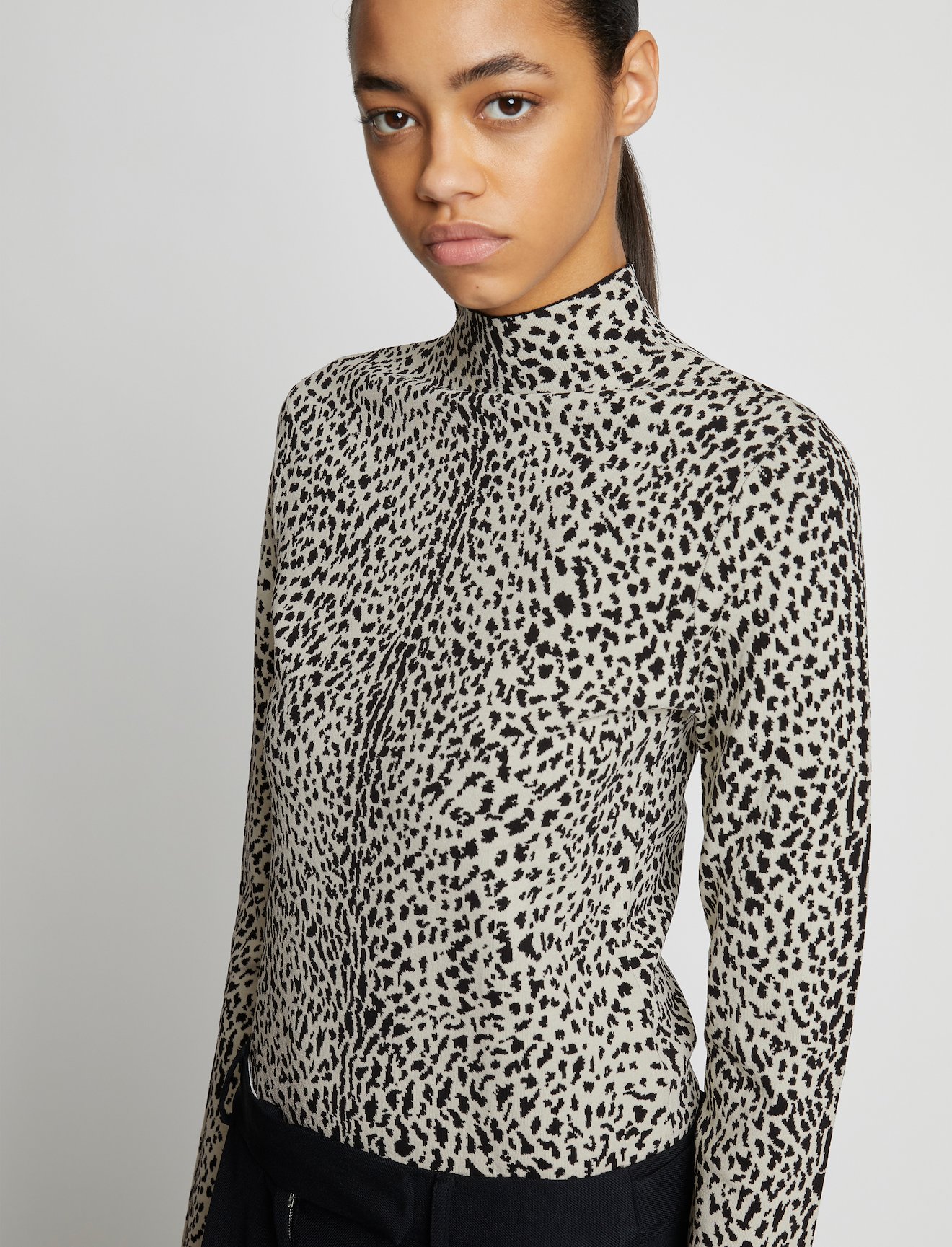 Cheetah Jacquard Turtleneck #4