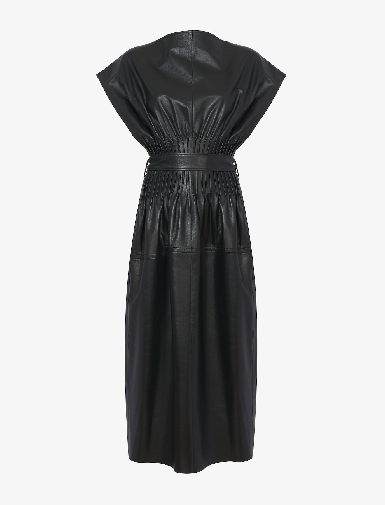 Leather Pintuck Dress #4