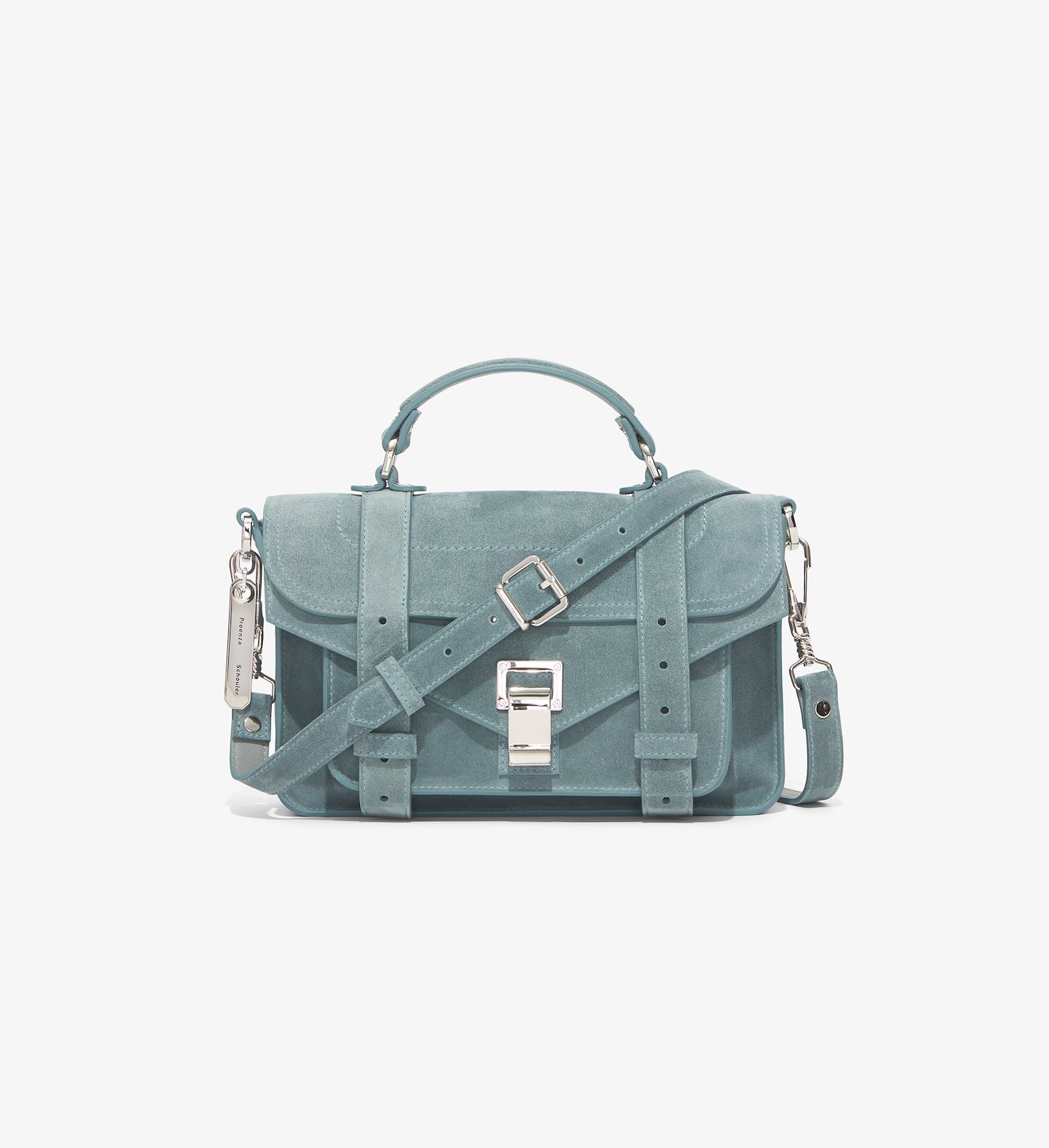 Suede Ps1 Tiny Bag in blue | Proenza Schouler