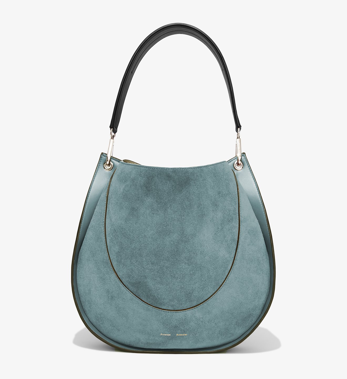 Large Arch Suede Shoulder Bag