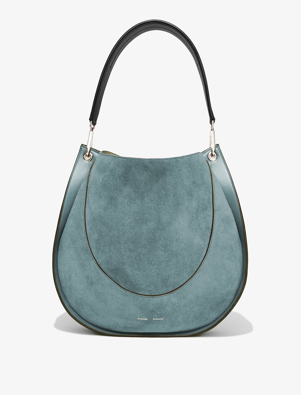 Large Arch Suede Shoulder Bag