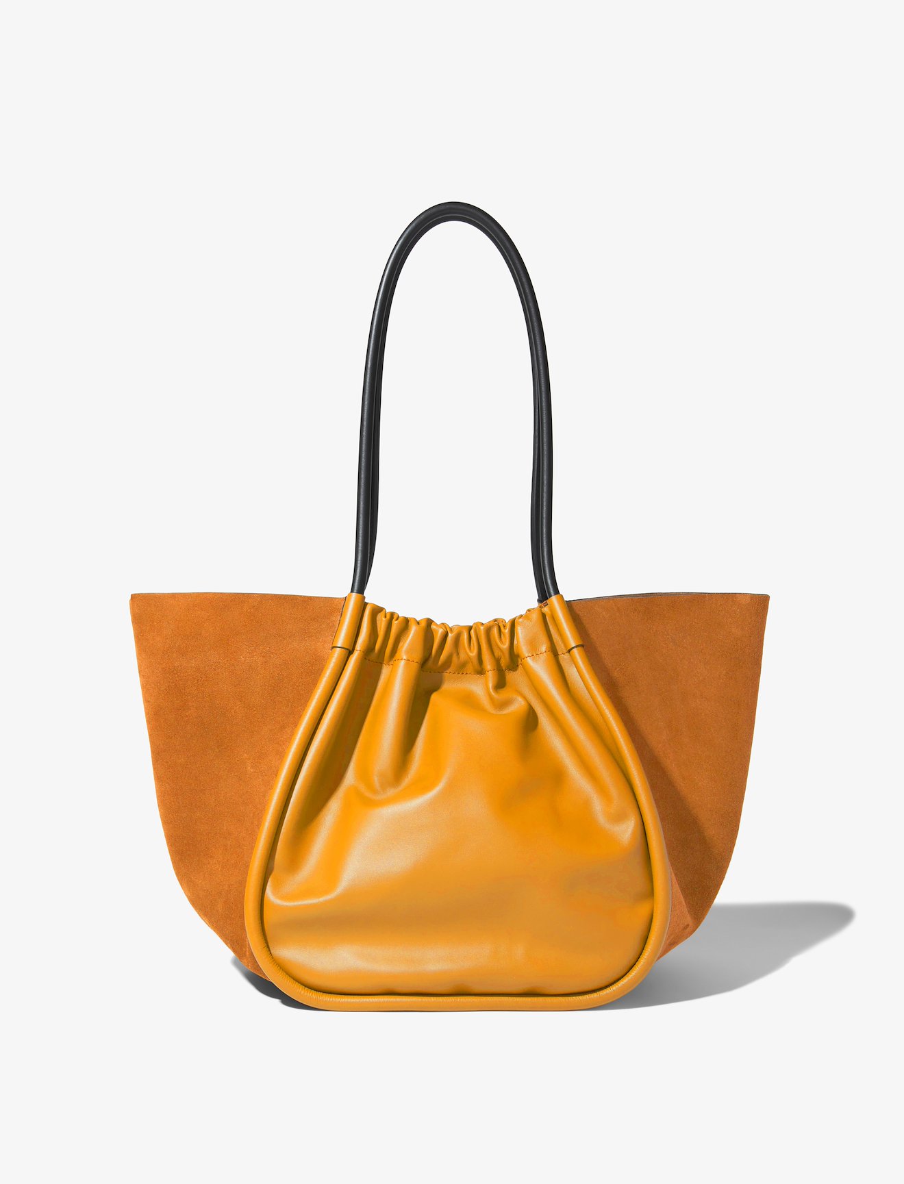 XL Suede Ruched Tote #3