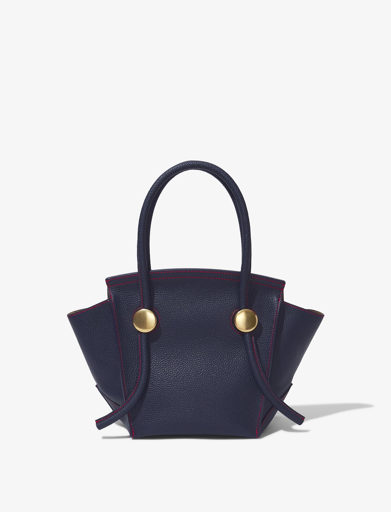 Small Grainy Leather Pipe Bag in blue | Proenza Schouler