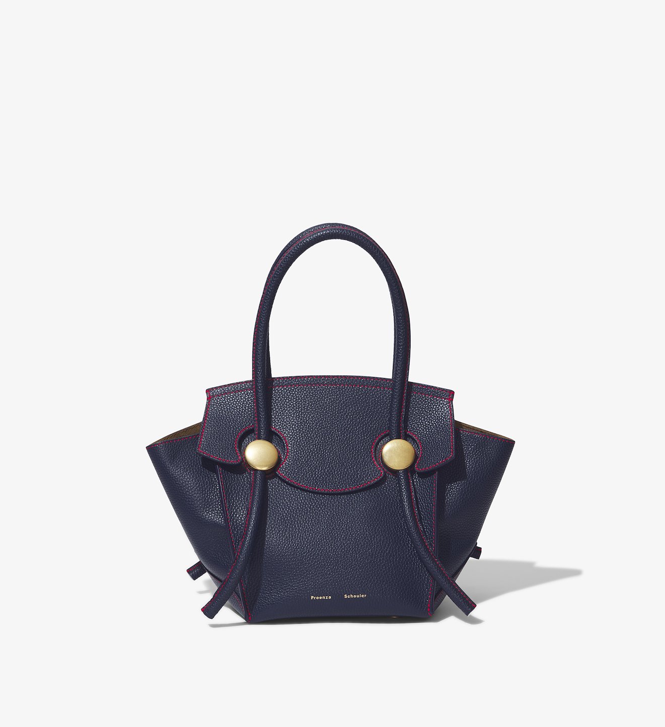 Small Grainy Leather Pipe Bag