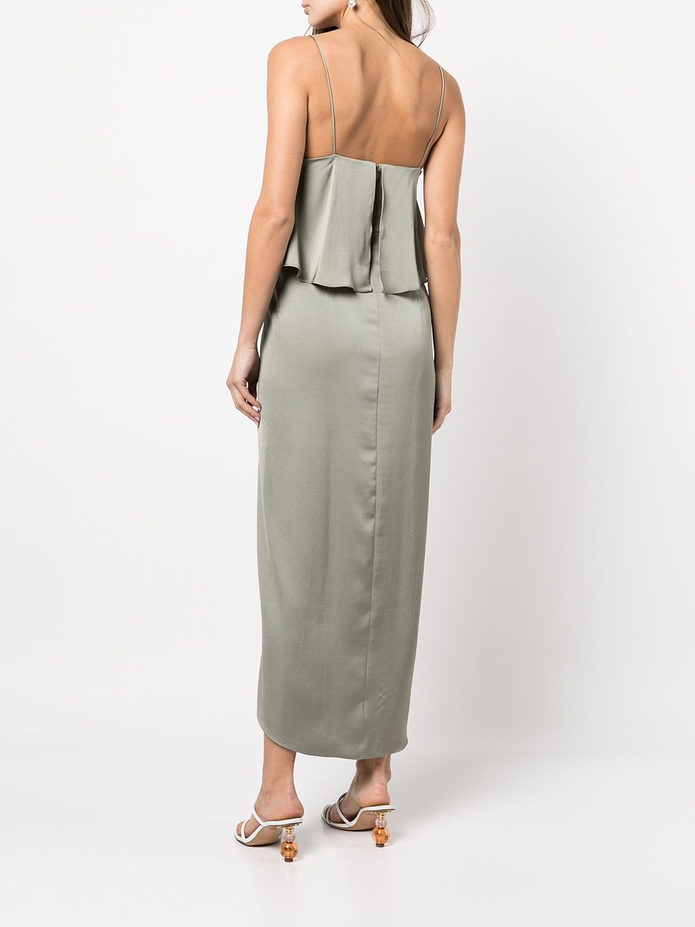 Shona Joy Luxe Frilled Midi Dress - Farfetch