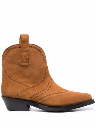 Ganni western hot sale ankle boots