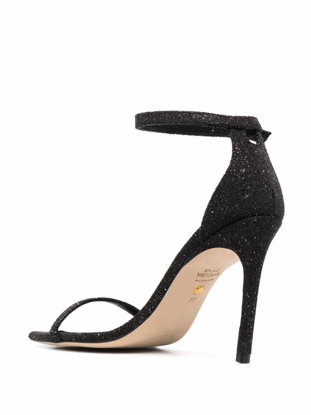 фото Stuart weitzman босоножки nudist curve 110 с блестками