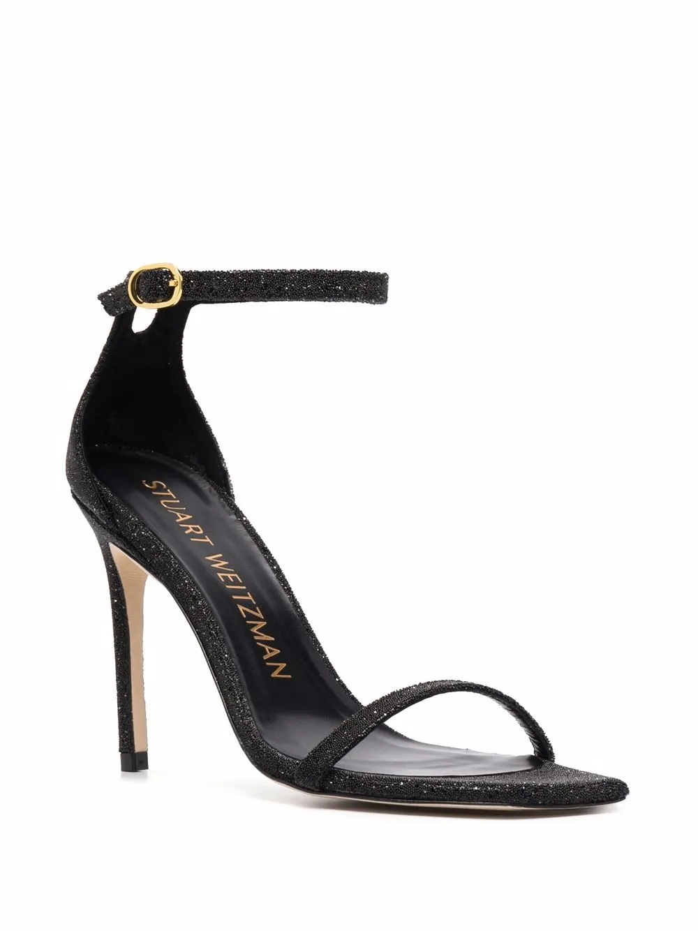 фото Stuart weitzman босоножки nudist curve 110 с блестками
