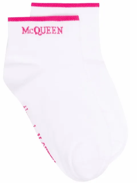 Alexander McQueen logo-knit socks