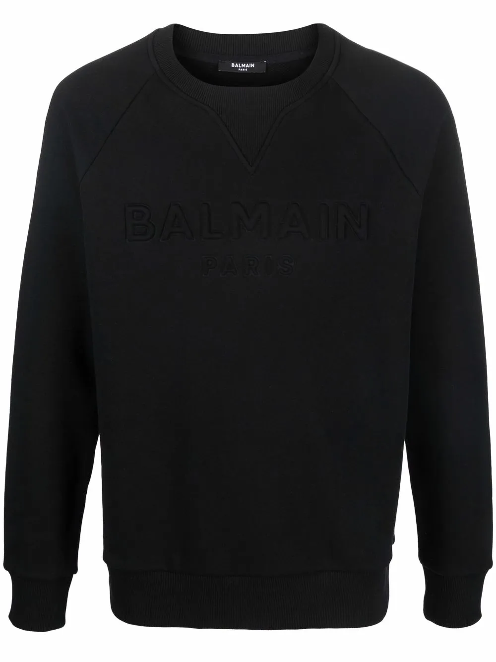 

Balmain suéter con logo en relieve - Negro