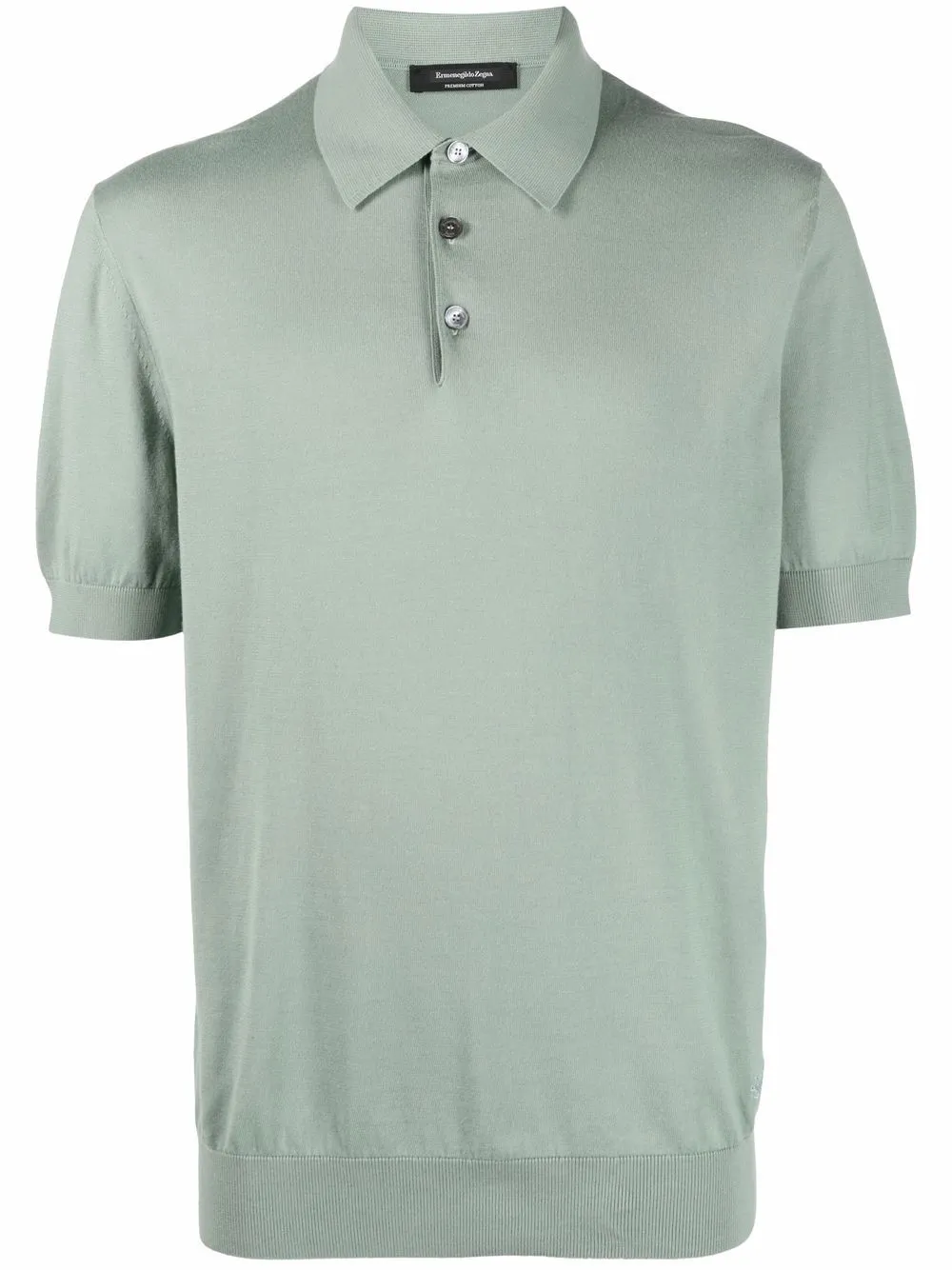 

Zegna playera tipo polo manga corta - Verde