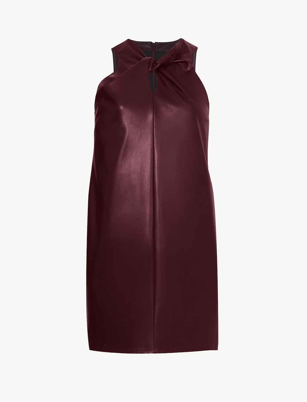 Faux Leather Sleeveless Dress