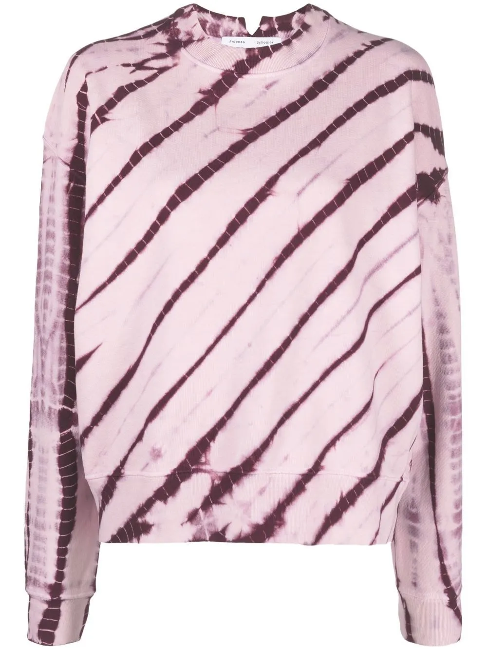 

Proenza Schouler White Label sudadera con estampado tie-dye - Rosado