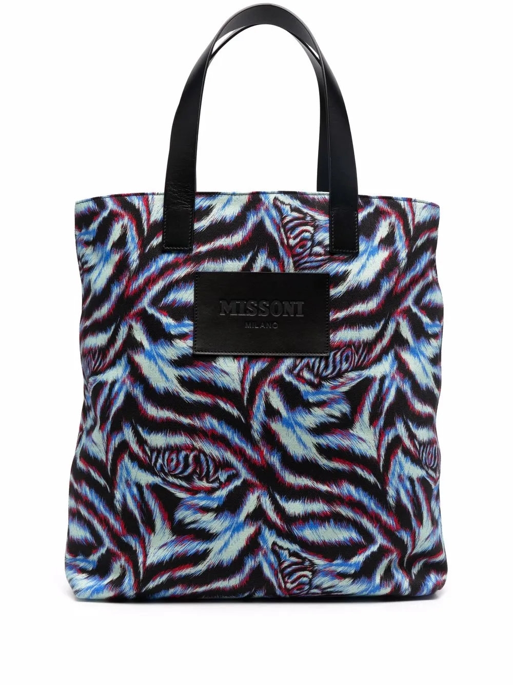 

Missoni tote con animal print - Negro