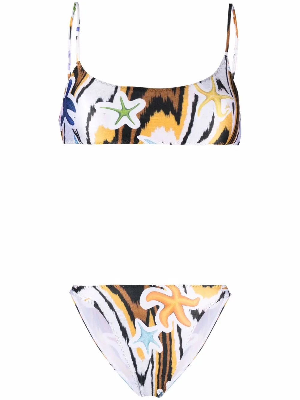 

Missoni bikini con estampado de tigre - Marrón