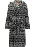 Missoni Home zigzag-pattern bath robe - Black