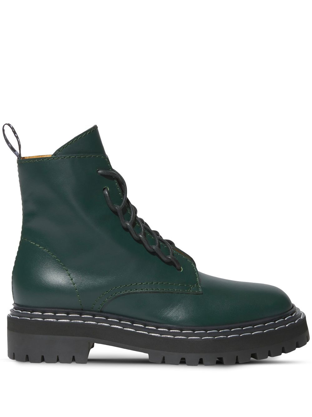 

Proenza Schouler botas militares con suela dentada - Verde