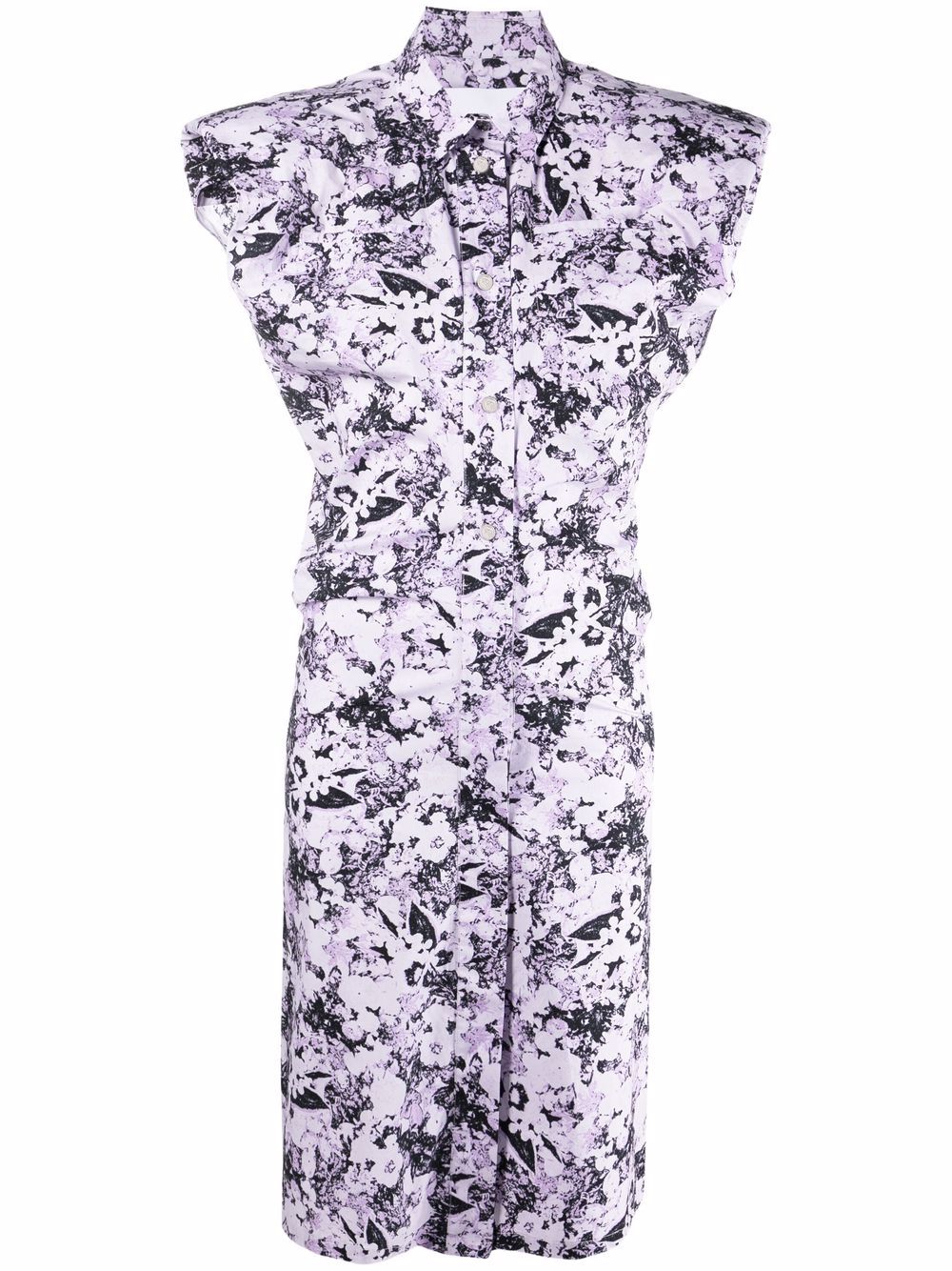 фото Remain платье-рубашка marika без рукавов с абстрактным принтом