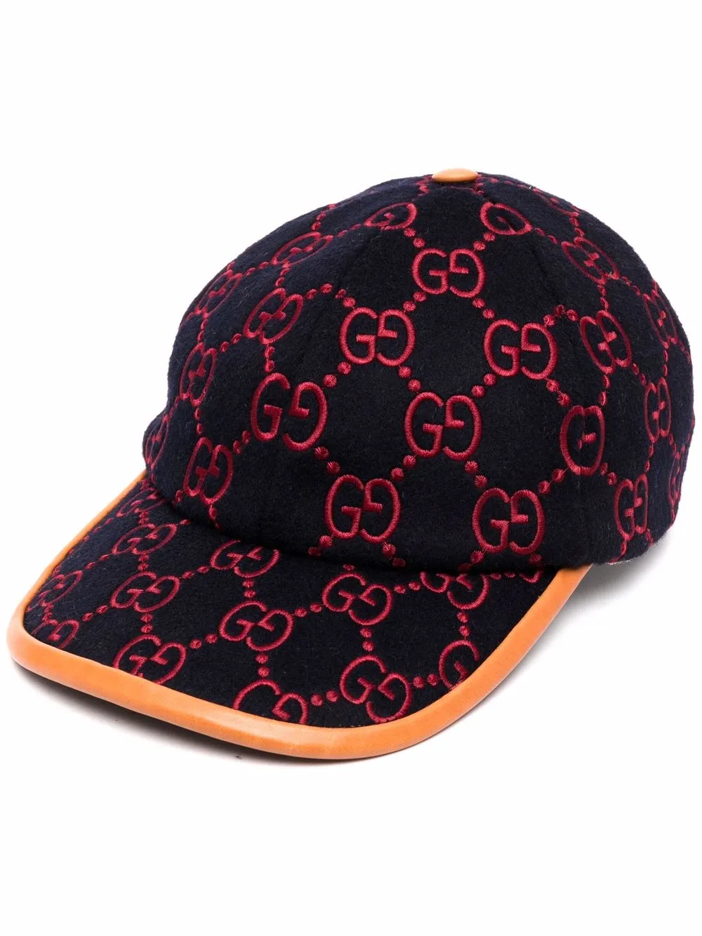 

Gucci embroidered-logo velvet cap - Blue