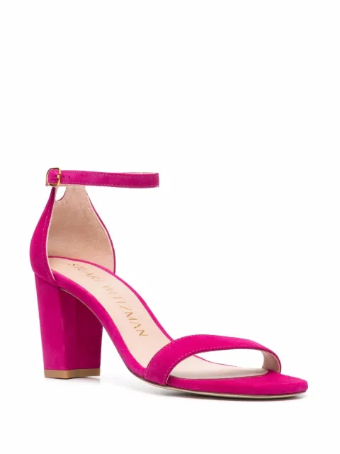 Stuart Weitzman Nearly Nude Suede Sandals - Farfetch