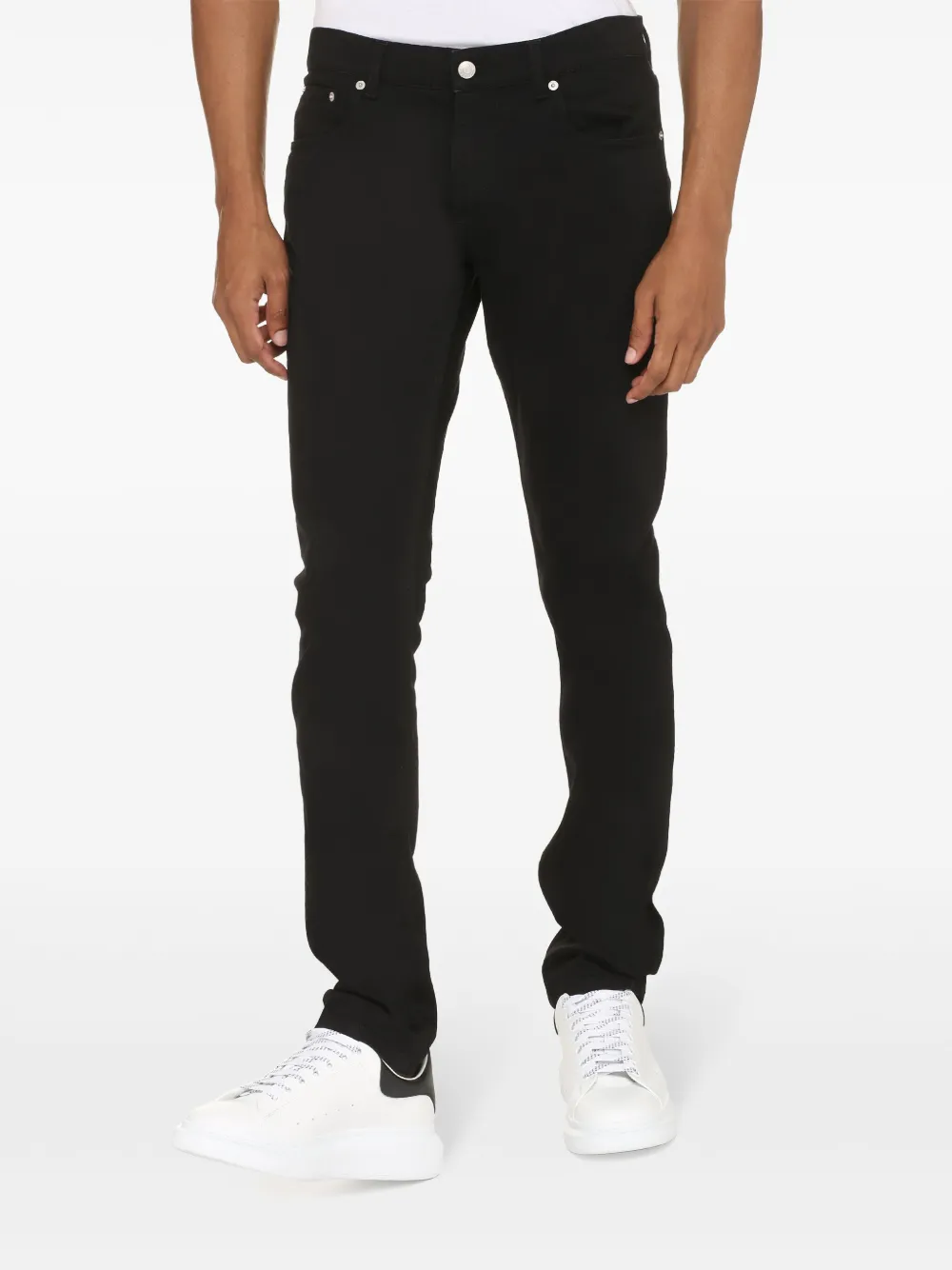 Cheap Alexander McQueen dark-wash slim-fit jeans Men