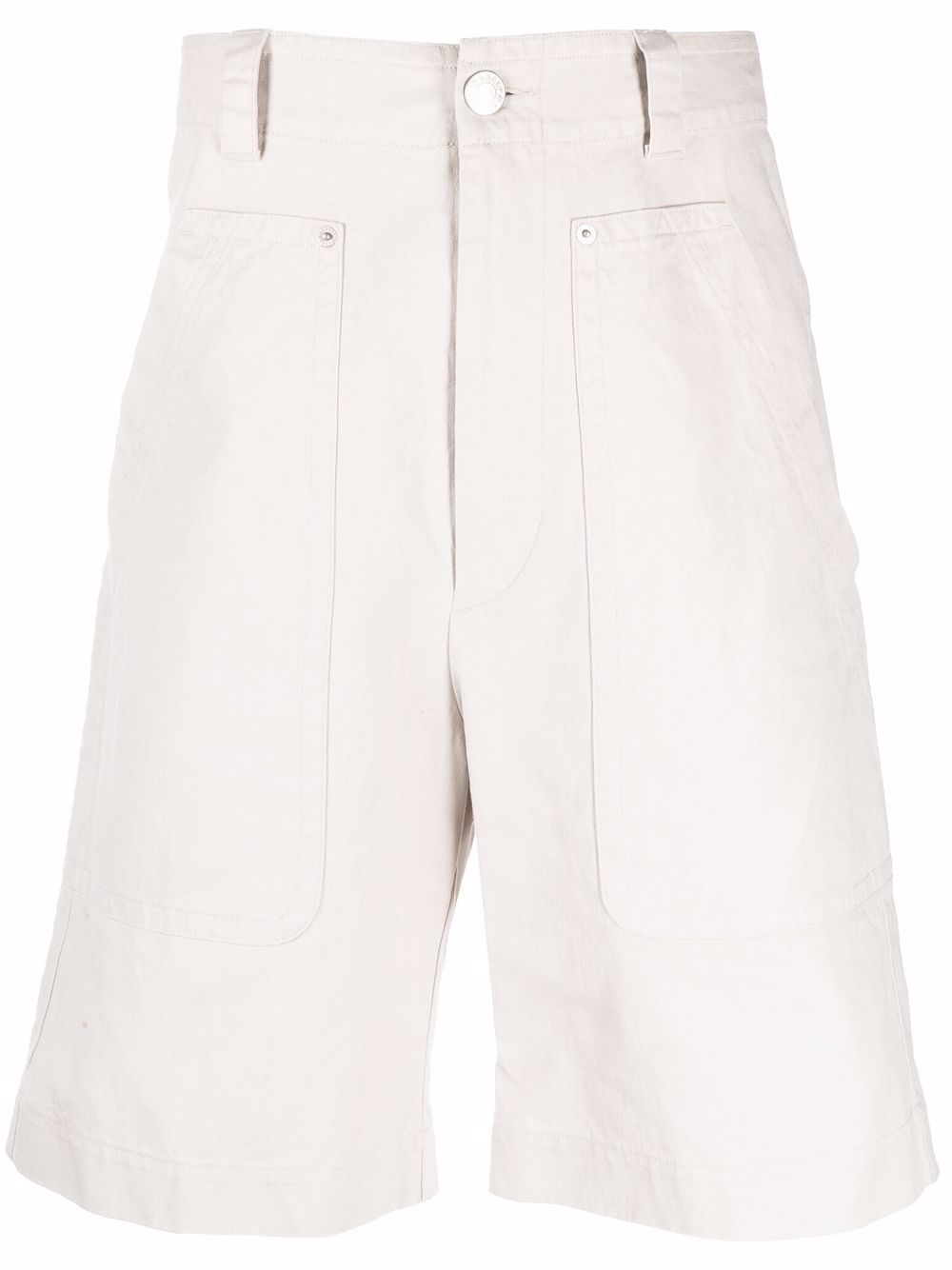 organic cotton-linen chino shorts