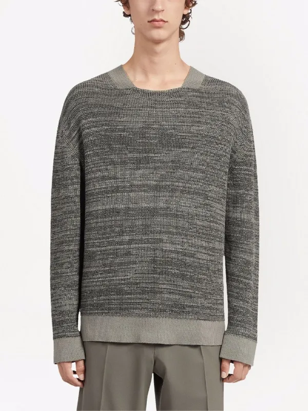 Zegna Square Neck Knit Jumper - Farfetch