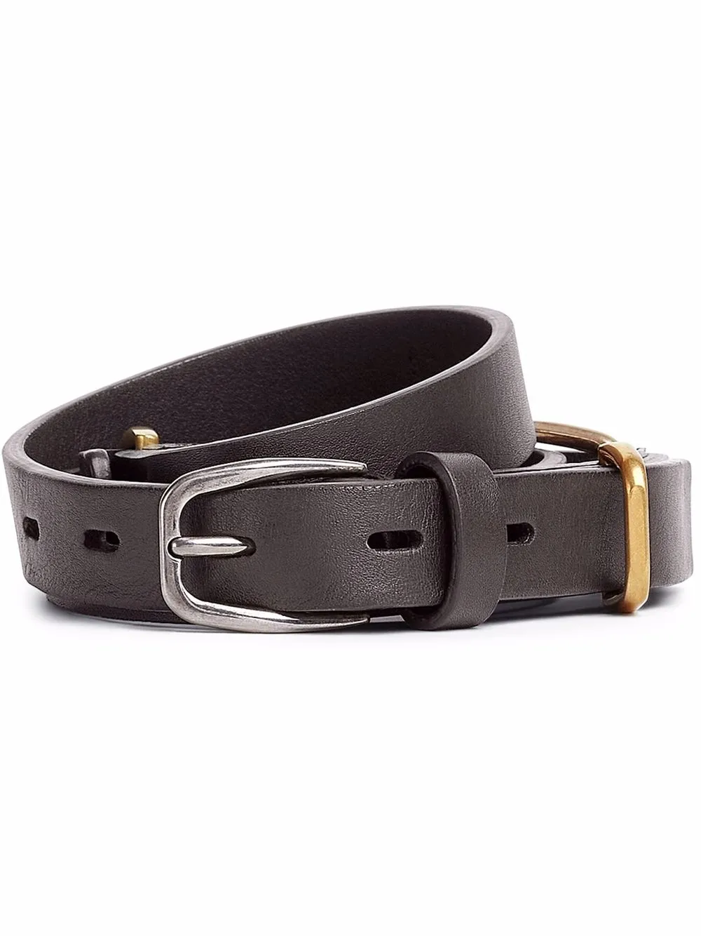 

Zegna cinturón fino - Marrón