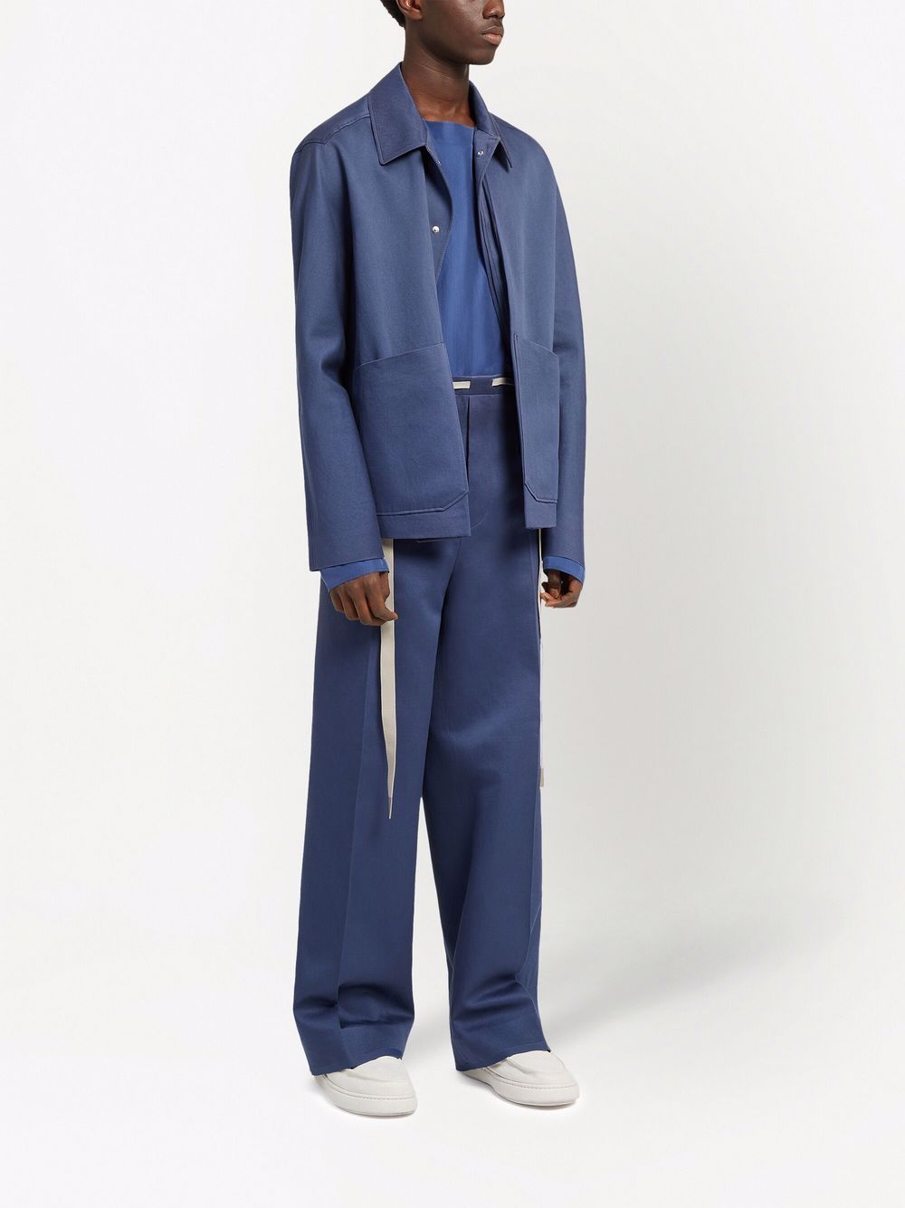 Zegna tailored wide-leg trousers - Blauw