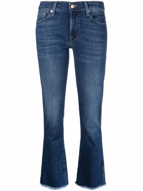 7 For All Mankind faded-effect Cropped 