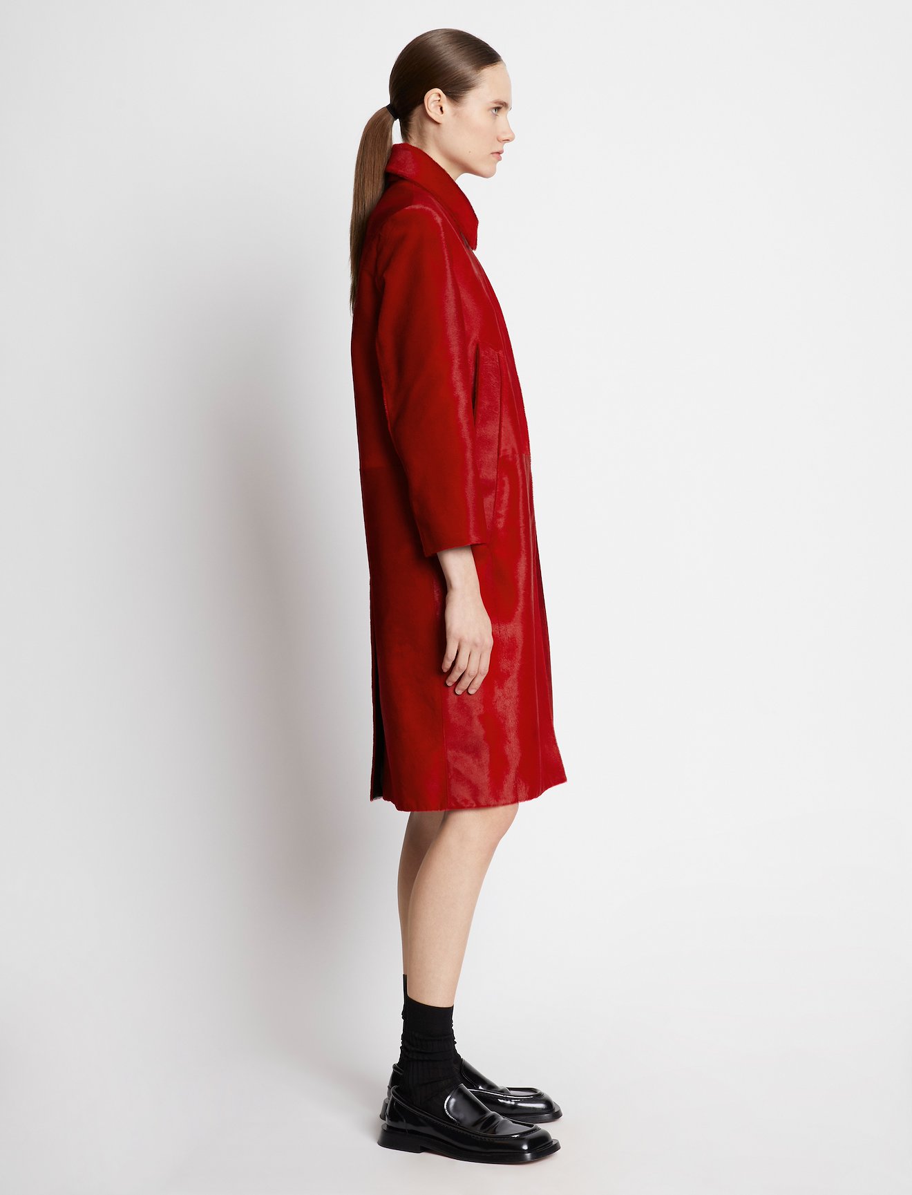 Solid Haircalf Coat #1