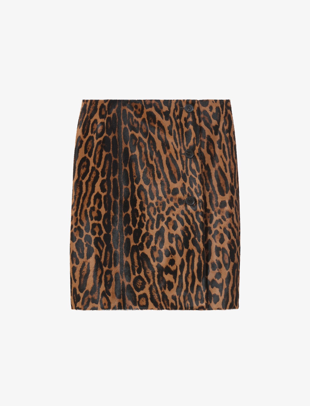 Leopard Printed Haircalf Skirt #4