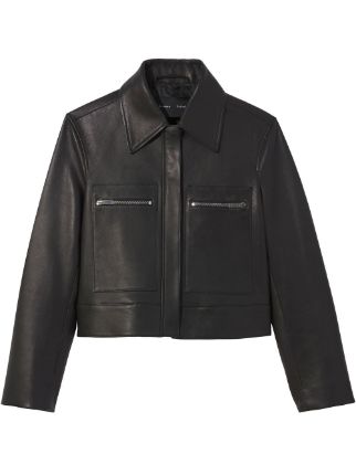 Proenza Schouler Cropped Leather Jacket Farfetch