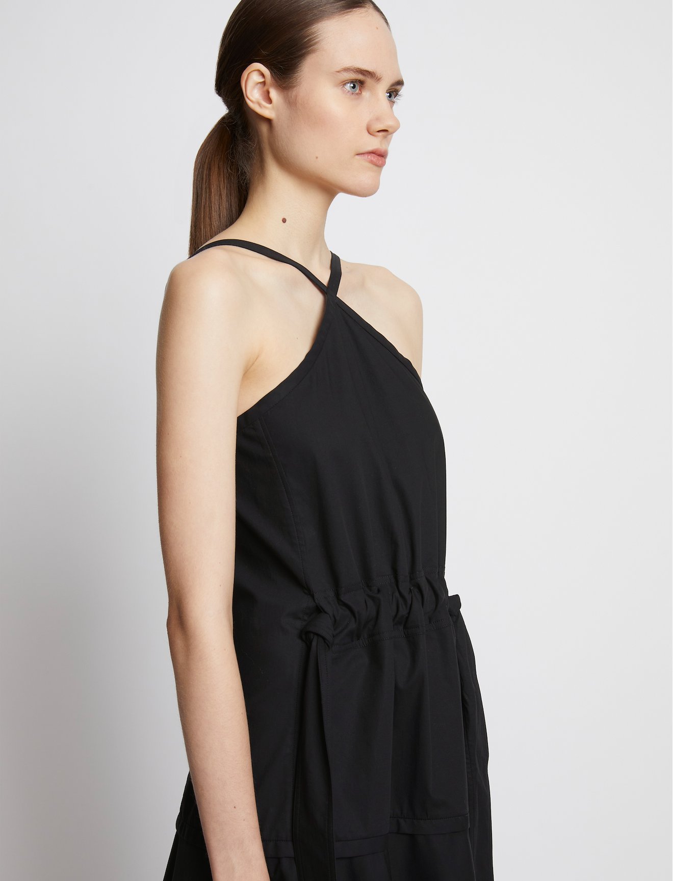 Eco Poplin Dress in black | Proenza Schouler