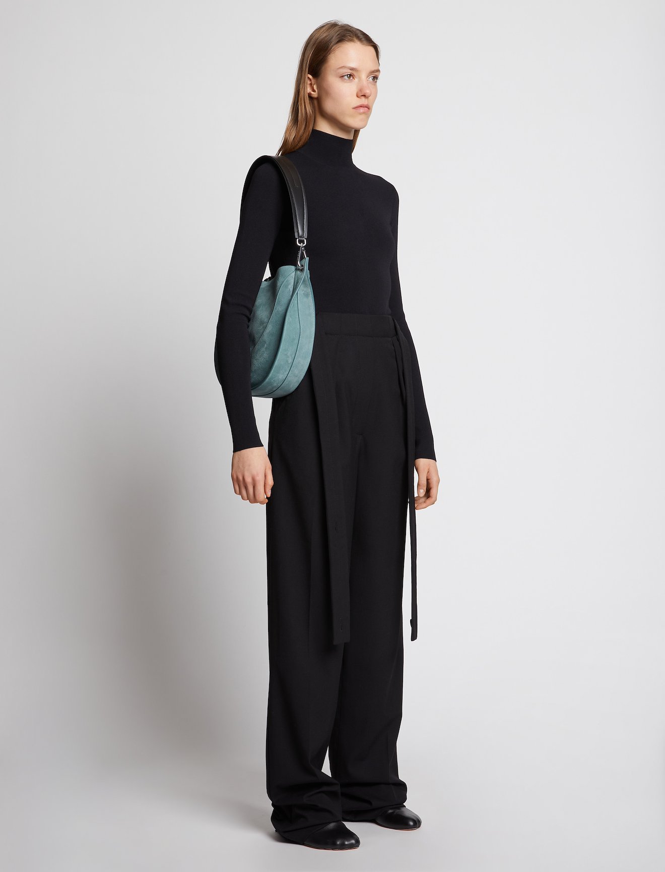 Arch Suede Shoulder Bag #5