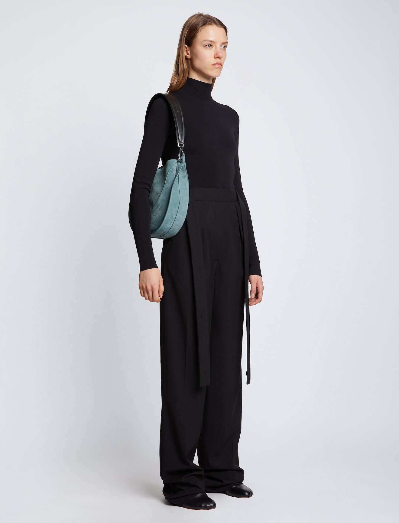 Arch Suede Shoulder Bag #5