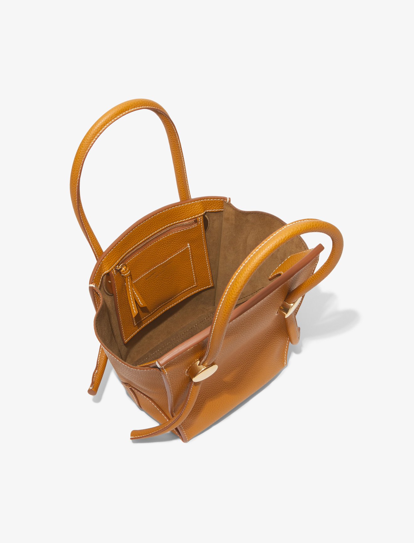 Small Grainy Leather Pipe Bag #4