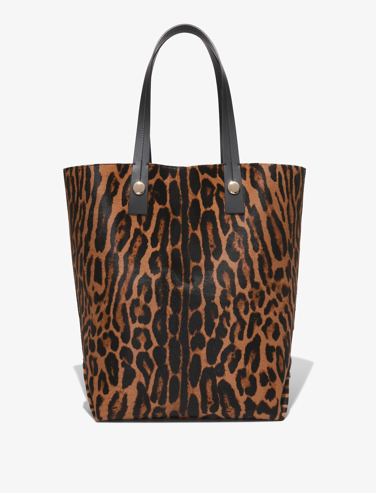 Leopard Printed Haircalf North South Tote #3
