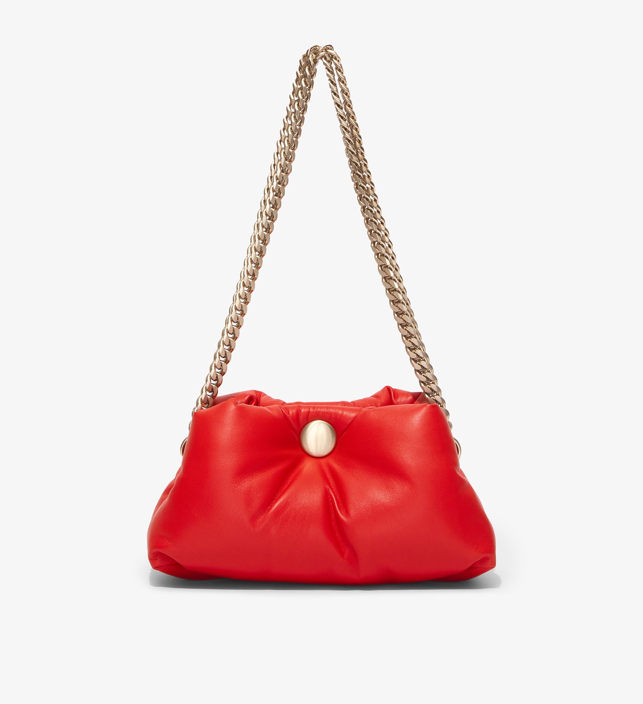 Small Puffy Chain Tobo Bag in orange | Proenza Schouler