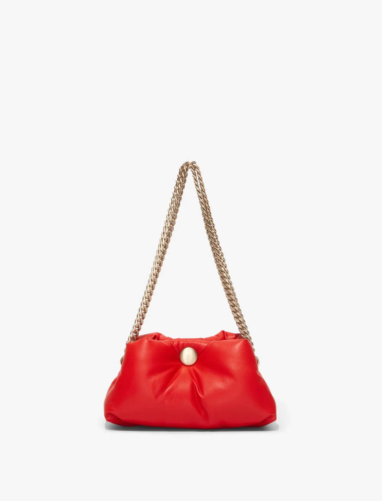 Small Puffy Chain Tobo Bag in orange | Proenza Schouler