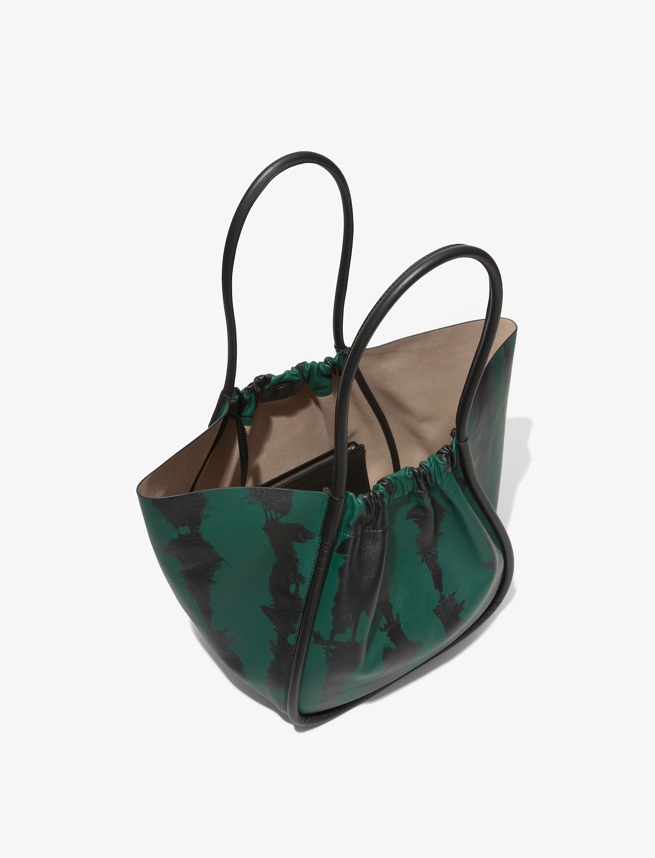 Large Tie Dye Ruched Tote #3